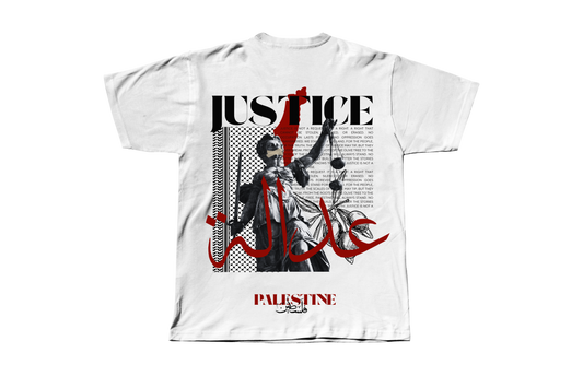 OVERSIZED T-SHIRT JUSTICE FOR PALESTINE